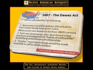 DAWES ACT of 1887